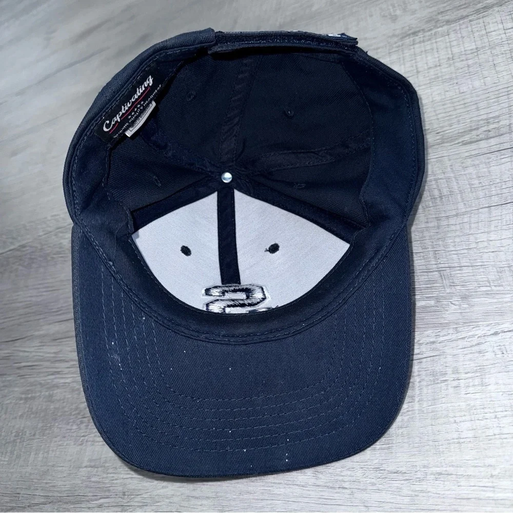 Navy Blue Embroidered Syracuse Hat Strapback Captivating Brand Super Rare Cap